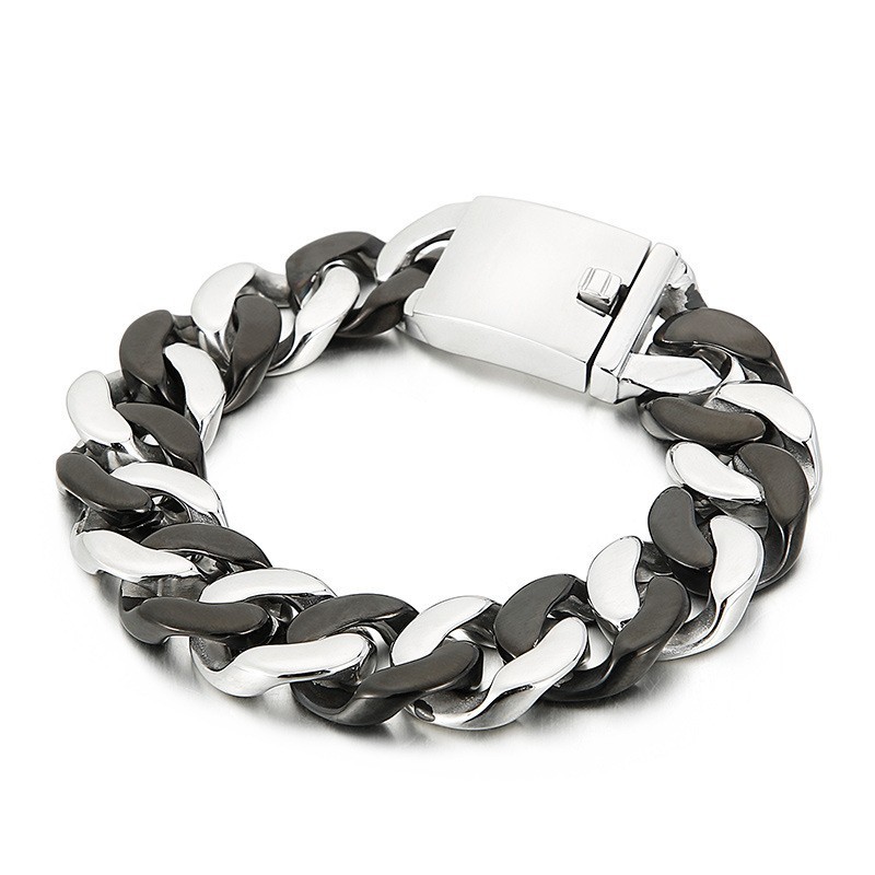 Black Titanium Bracelet For Men