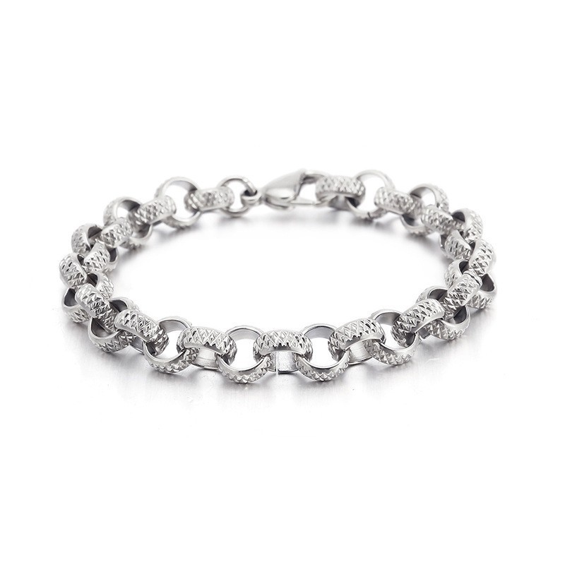 Ancient Chic Cross O-Shaped Titanium Chain Bracelet Ancient Chic Cross O-Shaped Titanium Chain Bracelet
