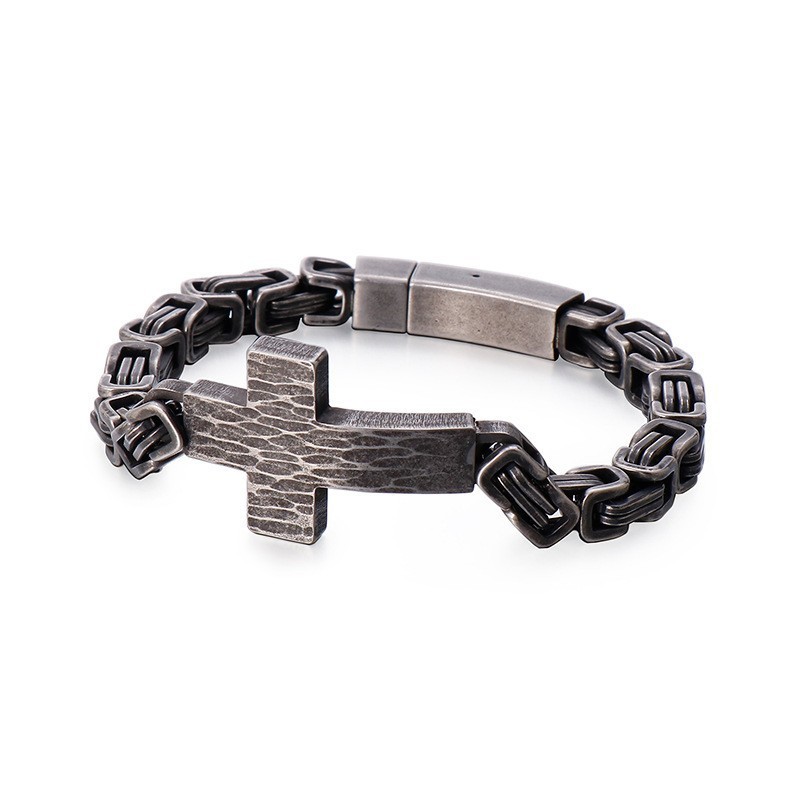 Cross Bend Bracelet Men's Emperor Back Chain Bracelet Cross Bend Bracelet Men's Emperor Back Chain Bracelet
