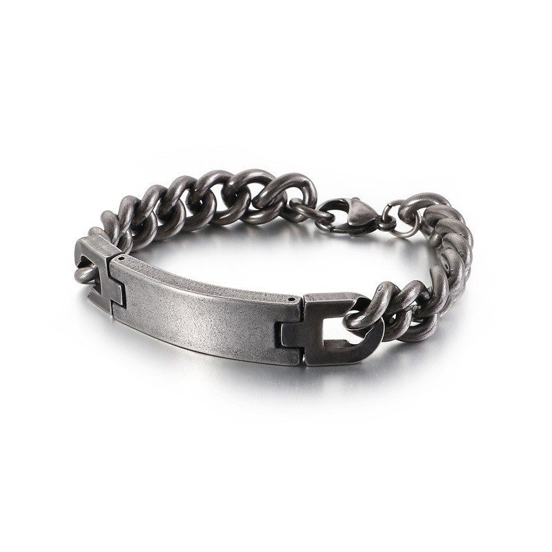 Fashion Bend Men's Titanium Bracelet Fashion Bend Men's Titanium Bracelet