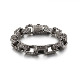 New Chic Men's Pattern Titanium Tide Bracelet