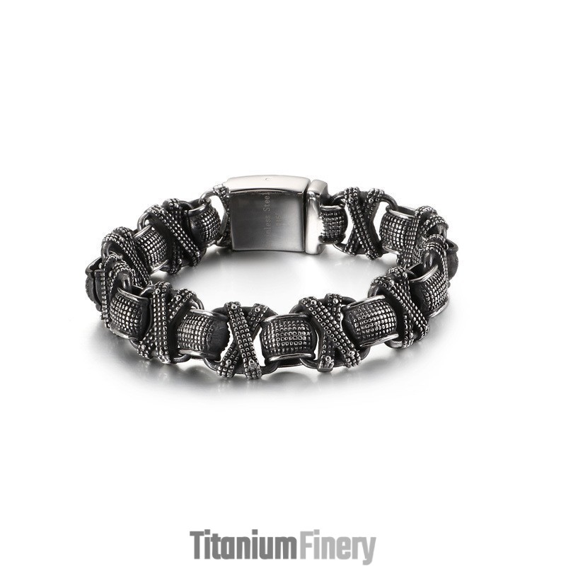 Cool Cross Bracelet Men's Chic Titanium Bracelet Cool Cross Bracelet Men's Chic Titanium Bracelet