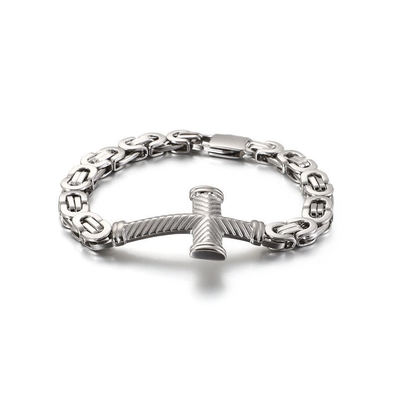 Cheap Men's Titanium Cross Bracelet Cheap Men's Titanium Cross Bracelet