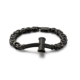 Cheap Men's Titanium Cross Bracelet