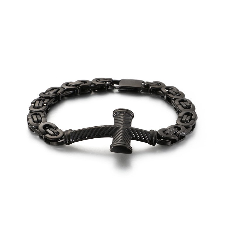Cheap Men's Titanium Cross Bracelet Cheap Men's Titanium Cross Bracelet