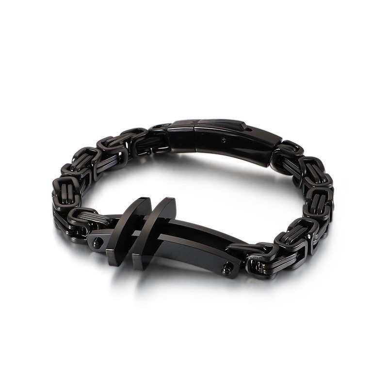 New Men's Titanium Bracelets Classic Cross Bracelets New Men's Titanium Bracelets Classic Cross Bracelets