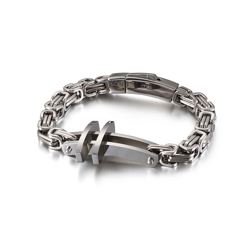 New Men's Titanium Bracelets Classic Cross Bracelets