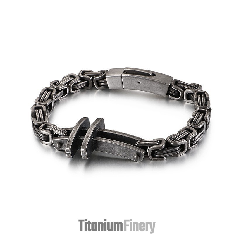 New Men's Titanium Bracelets Classic Cross Bracelets New Men's Titanium Bracelets Classic Cross Bracelets
