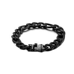 Men's Fashion Black Titanium Bracelet