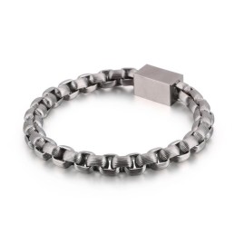 Men's Titanium Chain Bracelet For Sale