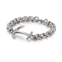 Fashion Boat Anchor Titanium Bracelet For Sale