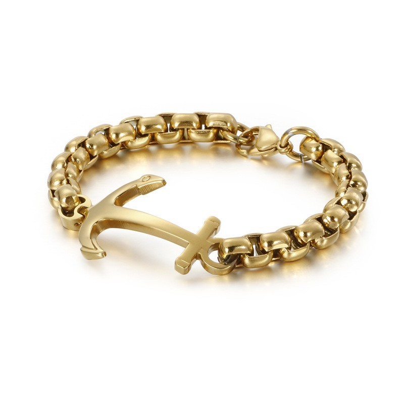 Fashion Boat Anchor Titanium Bracelet For Sale