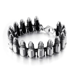 Chic Gothic Rock Accessories Men's Bullet Bracelets