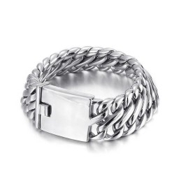 Hip Hop Rock Fashion Cool Men's Titanium Bracelet