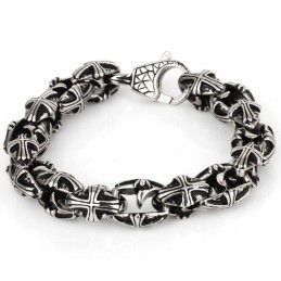 Cross Titanium Bracelet For Men