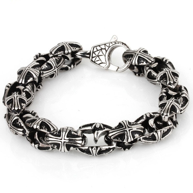 Cross Titanium Bracelet For Men Cross Titanium Bracelet For Men