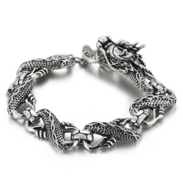 Cool Men's Titanium Dragon Bracelet