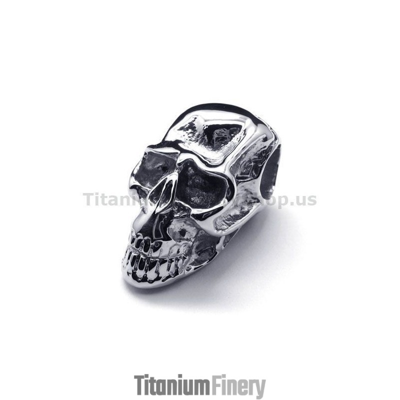 Pure Titanium Skull Design Pendant - Free Chain Pure Titanium Skull Design Pendant - Free Chain