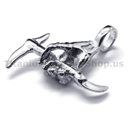 Pure Titanium Hand Bone Design Pendant With Hatchet - Free Chain