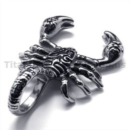 Titanium Scorpion Pendant - Free Chain