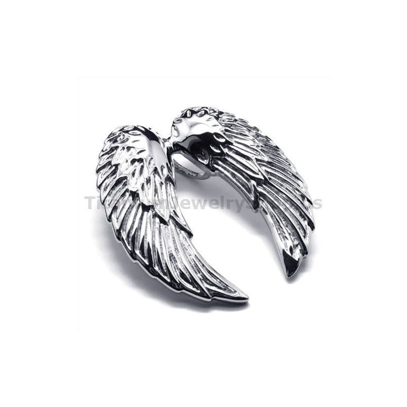 Angel Wings Titanium Pendant - Free Chain Angel Wings Titanium Pendant - Free Chain