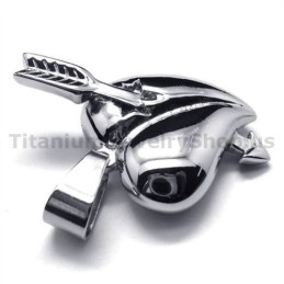 Cupid'S Arrows Titanium Pendant - Free Chain