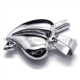 Cupid'S Arrows Titanium Pendant - Free Chain
