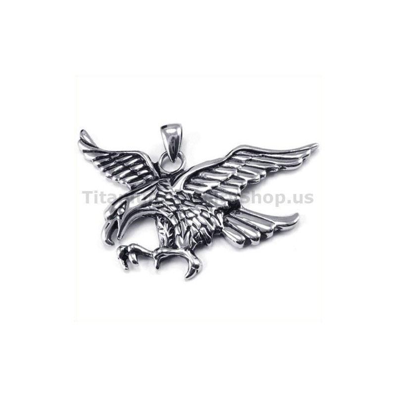 Titanium Eagle Pendant - Free Chain Titanium Eagle Pendant - Free Chain