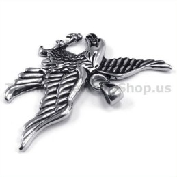 Titanium Eagle Pendant - Free Chain