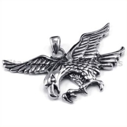 Titanium Eagle Pendant - Free Chain