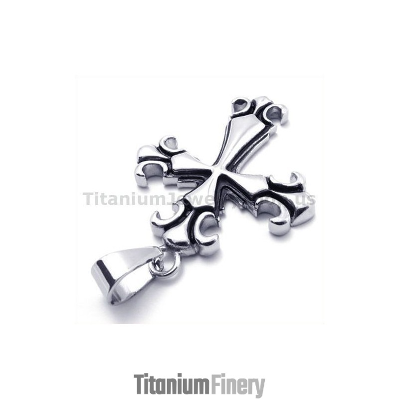 Vintage Cross Titanium Pendant - Free Chain Vintage Cross Titanium Pendant - Free Chain