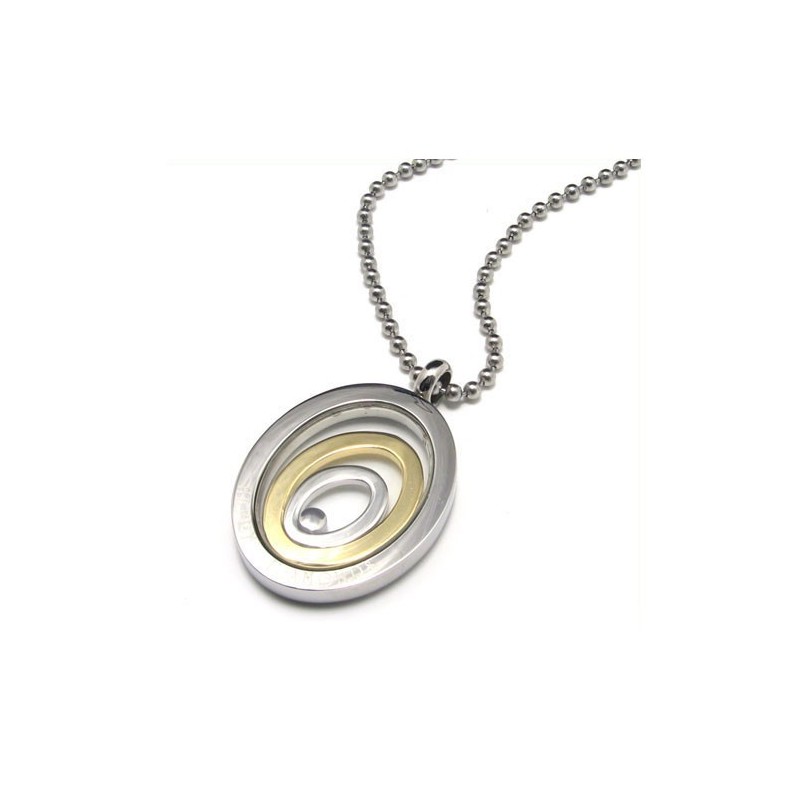 Fashion Three Rings Sweetheart Gift Titanium Necklace Pendant Fashion Three Rings Sweetheart Gift Titanium Necklace Pendant