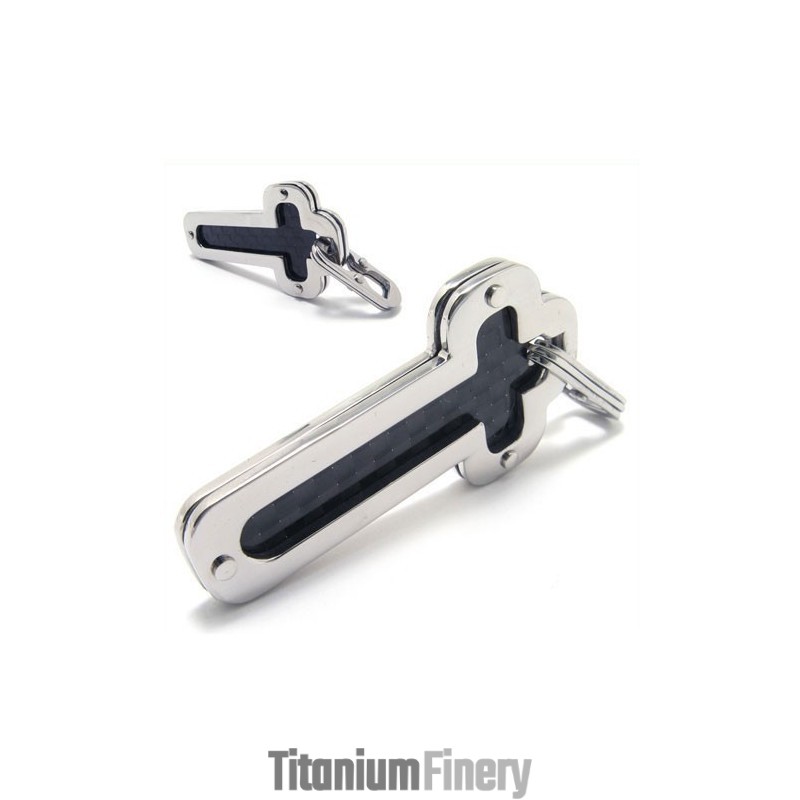 Men's Pure Titanium Cross Necklace Pendant Chain (New) Men's Pure Titanium Cross Necklace Pendant Chain (New)