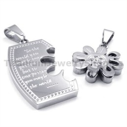 Titanium Lovers Pendants-Free Chains