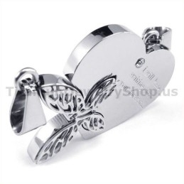 I Will Keeping Waiting For You ForeverTitanium Lovers Pendants-Free Chains