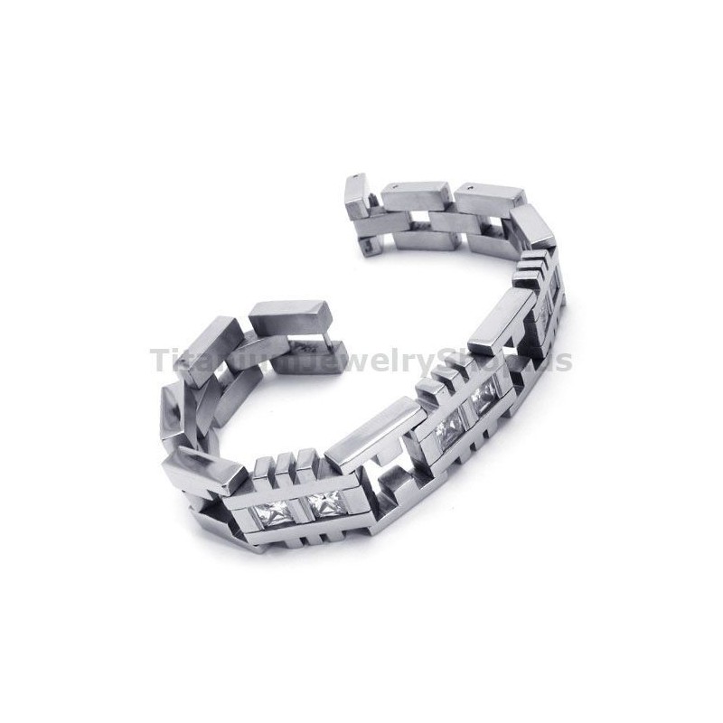 Mens Titanium Bracelet With Diamonds Mens Titanium Bracelet With Diamonds