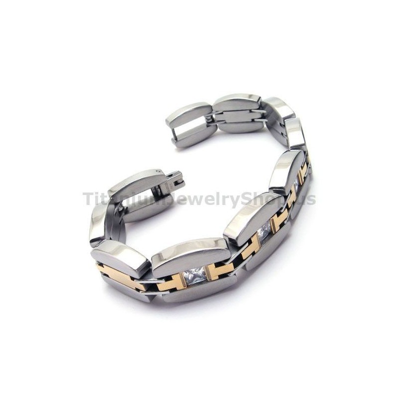 Mens Titanium Bracelet With Diamonds Mens Titanium Bracelet With Diamonds