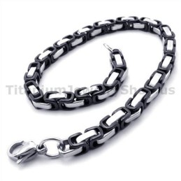Mens Black Titanium Bracelet