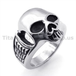 Titanium Skull Ring