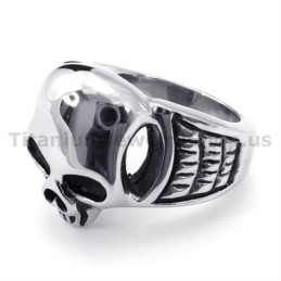 Titanium Skull Ring