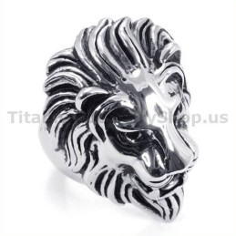 Lion Titanium Ring