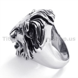 Lion Titanium Ring