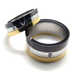 Titanium Gold Rings