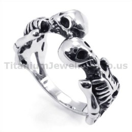Skull Titanium Ring