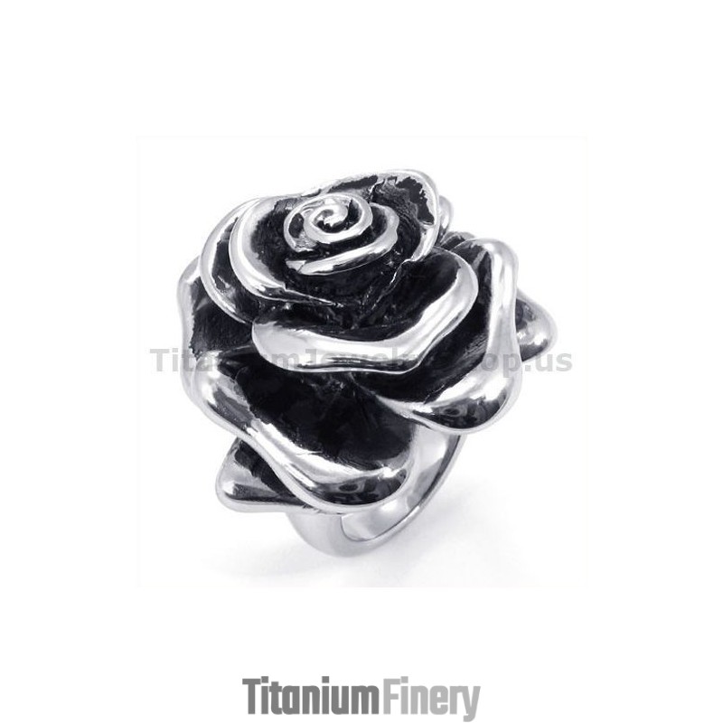 Flower Titanium Ring Flower Titanium Ring