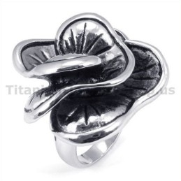 Flower Titanium Ring