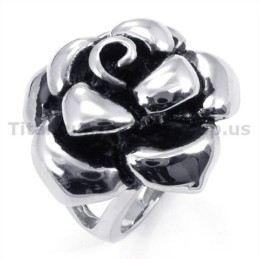 Flower Titanium Ring