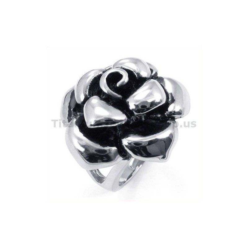 Flower Titanium Ring