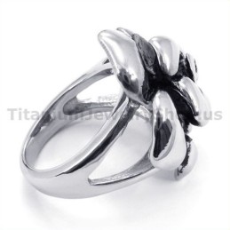 Flower Titanium Ring