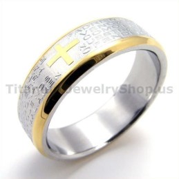 Cross Titanium Ring
